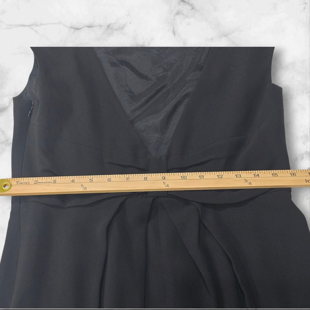 Suzi Chin for Maggy LBD Sleeveless Black Formal Dress  Size 12- A34 - Picture 7 of 8
